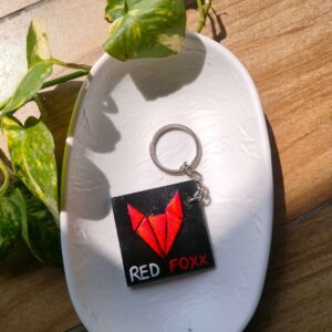 Red Foxx Logo Keychain – Premium Handmade Keyring