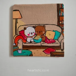 Cute bubu dudu canvas art work